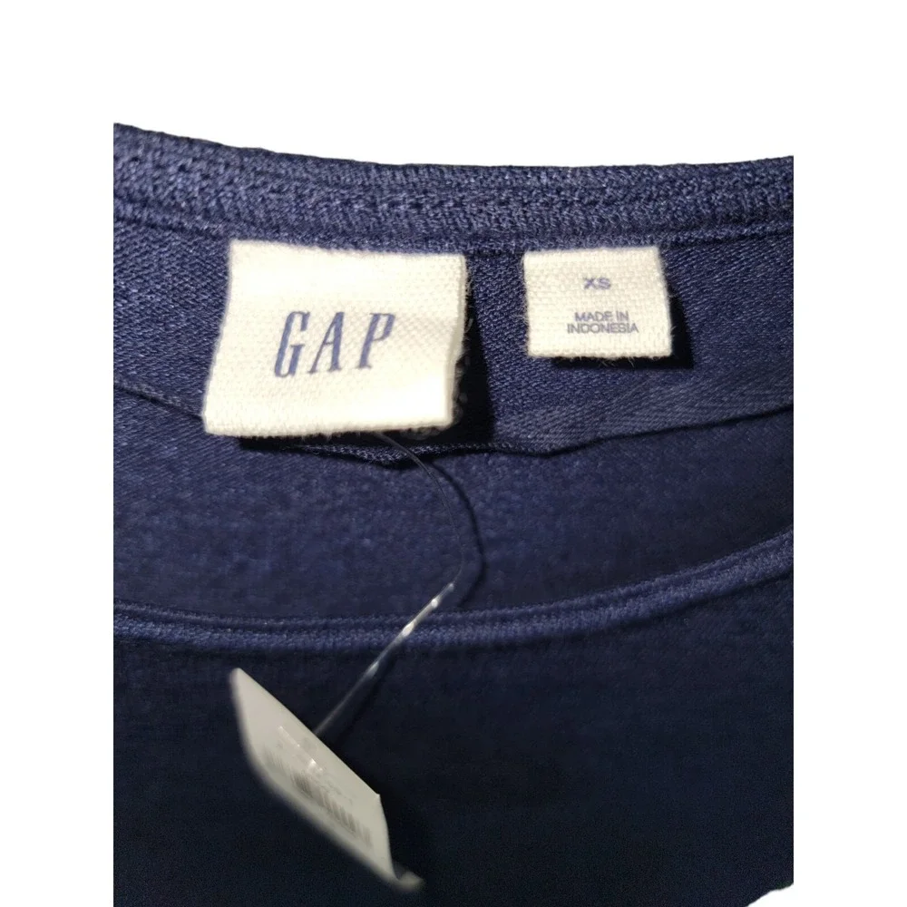 Gap Dress Women's XS‎ Navy Blue Short Sleeve Stretch Size Extra Small NWT